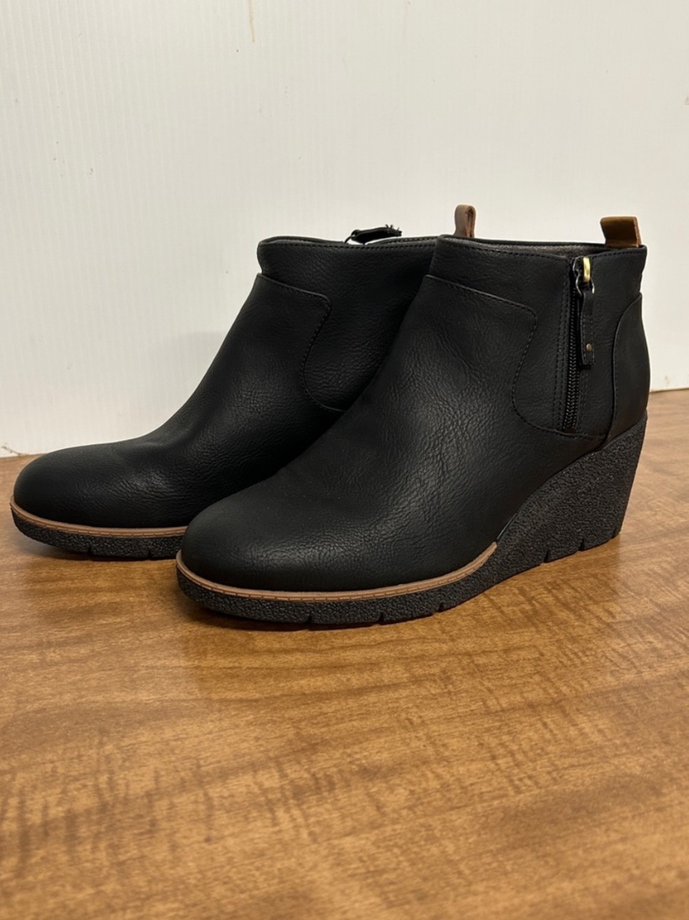 Dr. Scholl’s Bianca Wedge Booties Black Women’s 9 Ankle Boots - Picture 4 of 15